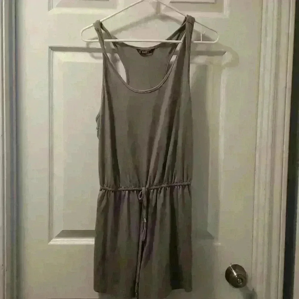 Grey Shein Romper Sz lg